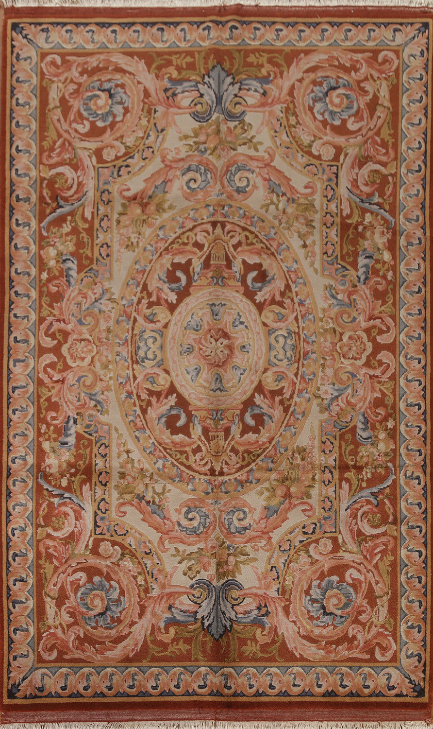 Victorian Style Savonnerie Oriental Area Rug 6x9