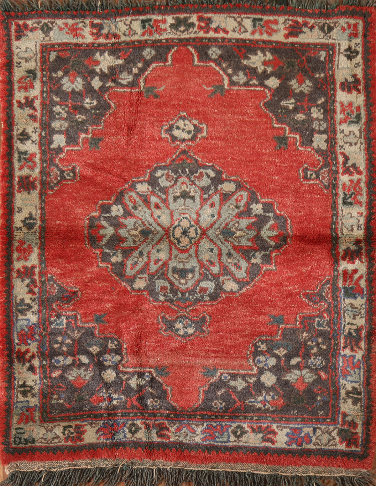 Vintage Oushak Turkish Area Rug 4x5