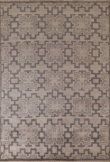 All-Over Gabbeh Geometric Area Rug 8x10