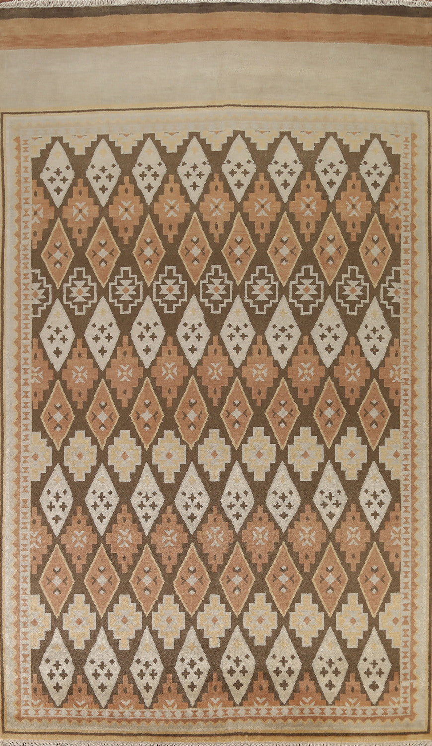 Trellis Wool Gabbeh Oriental Area Rug 8x12