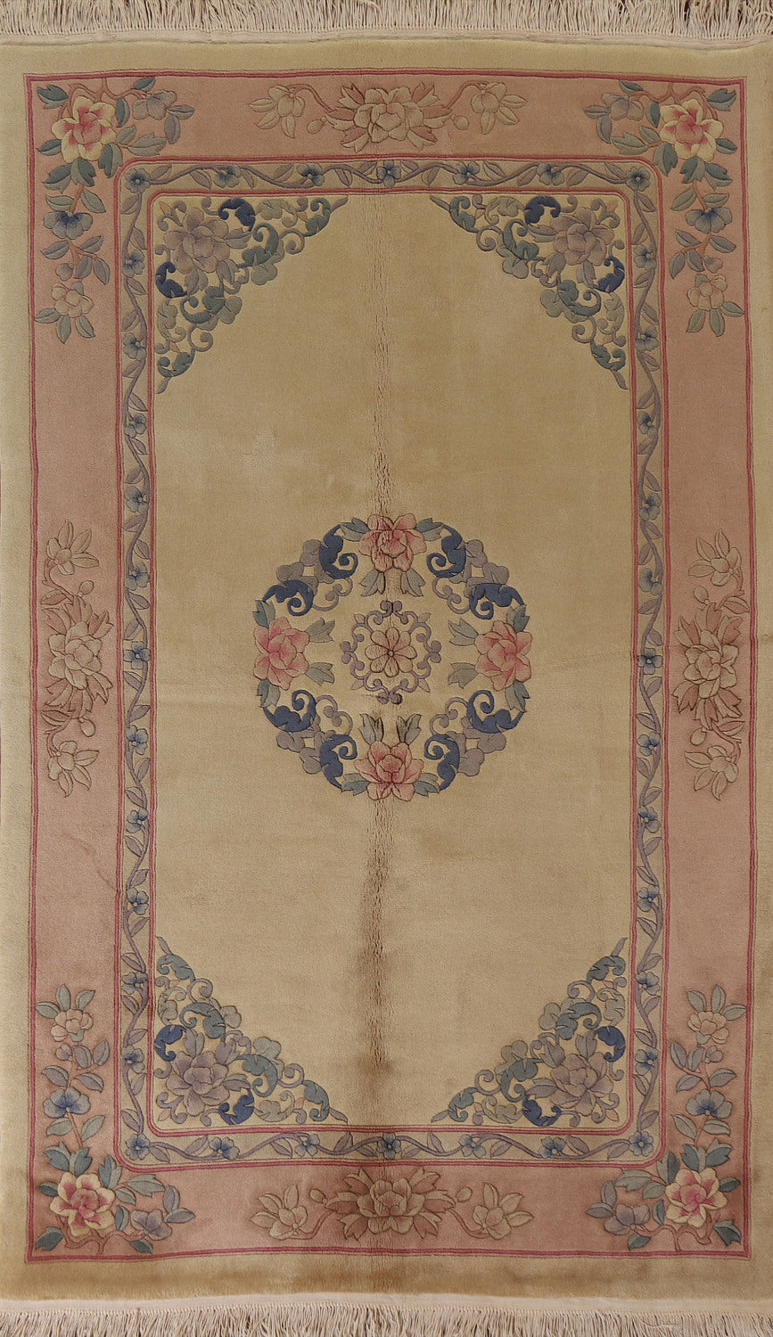 Vintage Wool Peking Geometric Area Rug 6x9