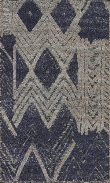 Chevron Kilim Moroccan Area Rug 5x8