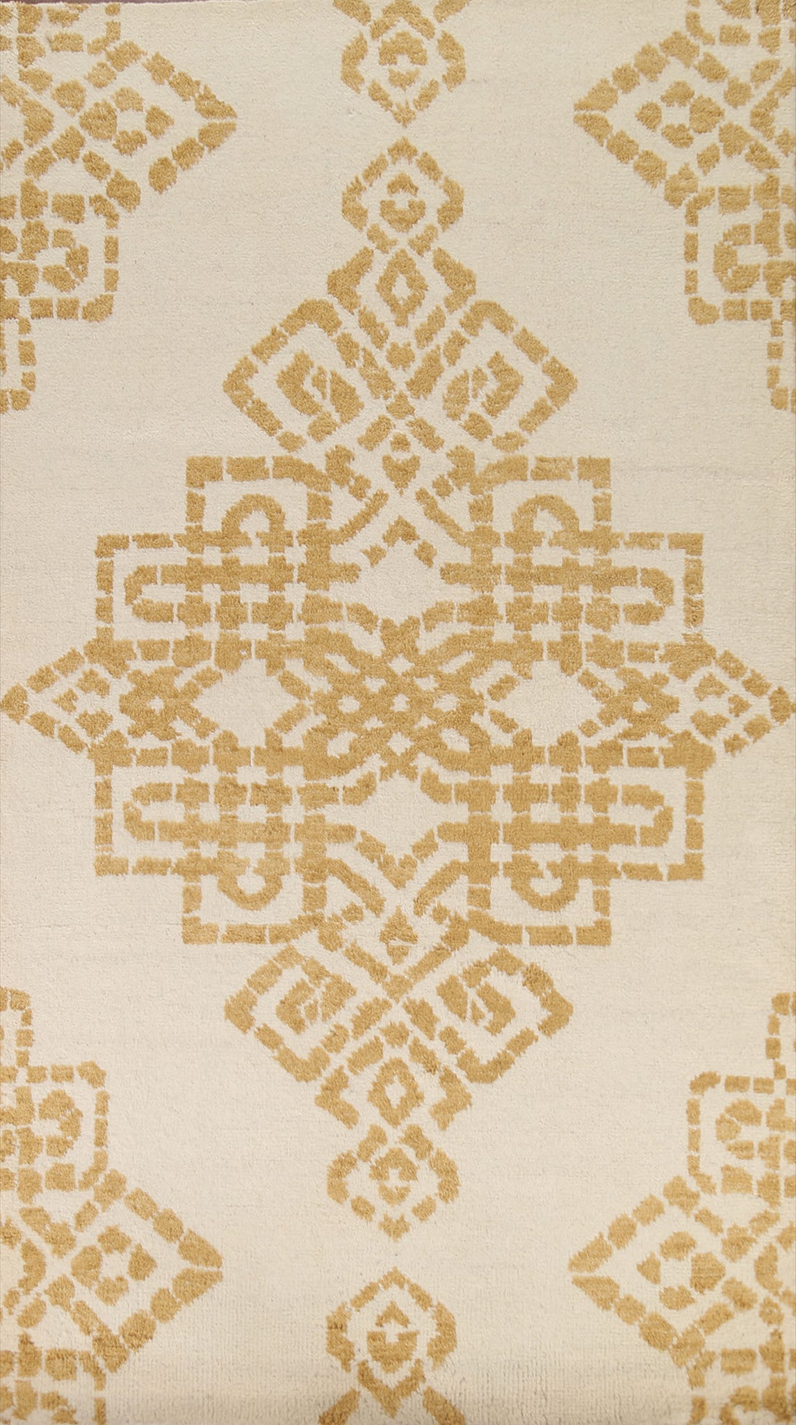 Geometric Moroccan Wool Area Rug 5x8