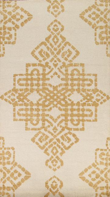 Geometric Moroccan Wool Area Rug 5x8