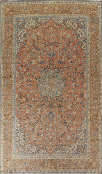 Vintage Floral Najafabad Persian Area Rug 9x13
