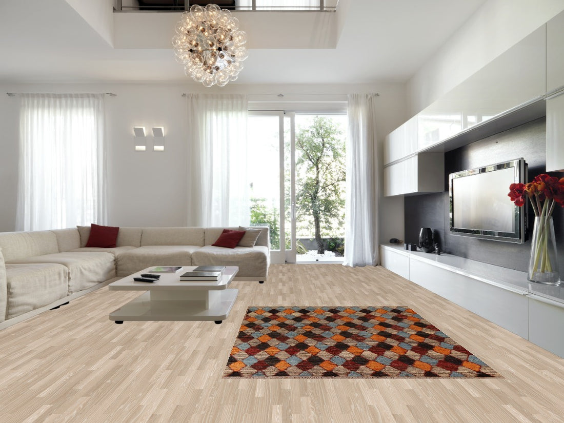 Trellis Moroccan Wool Area Rug 7x10
