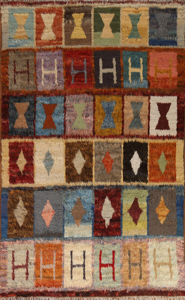 Geometric Moroccan Berber Area Rug 6x10