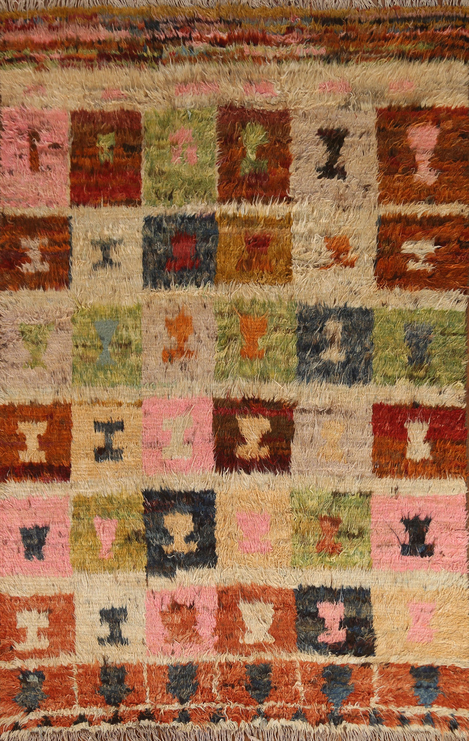 Handmade Moroccan Oriental Area Rug 5x8