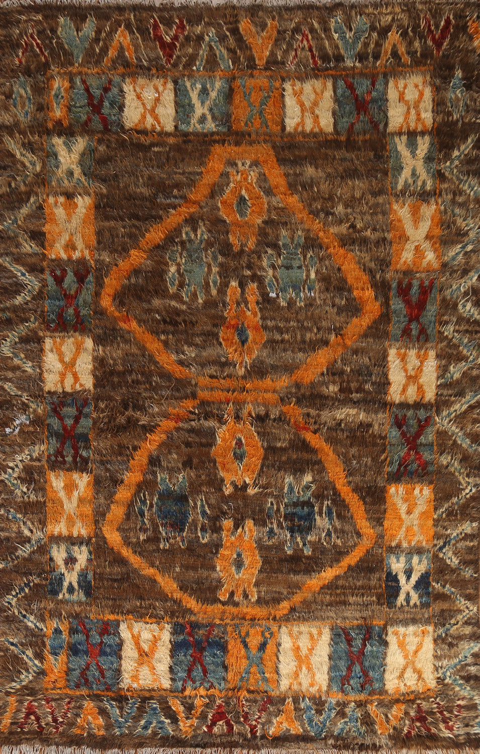 Tribal Moroccan Berber Area Rug 7x10