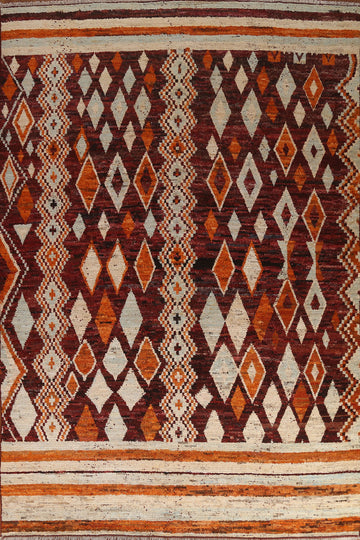 Geometric Moroccan Area Rug 9x12