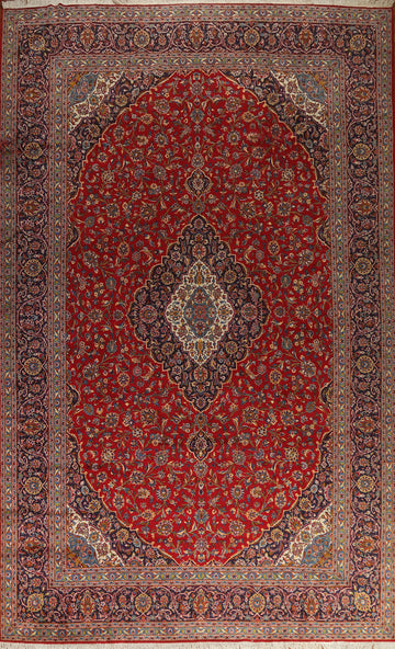 Traditional Palace Size Kashan Persian Rug 11x17