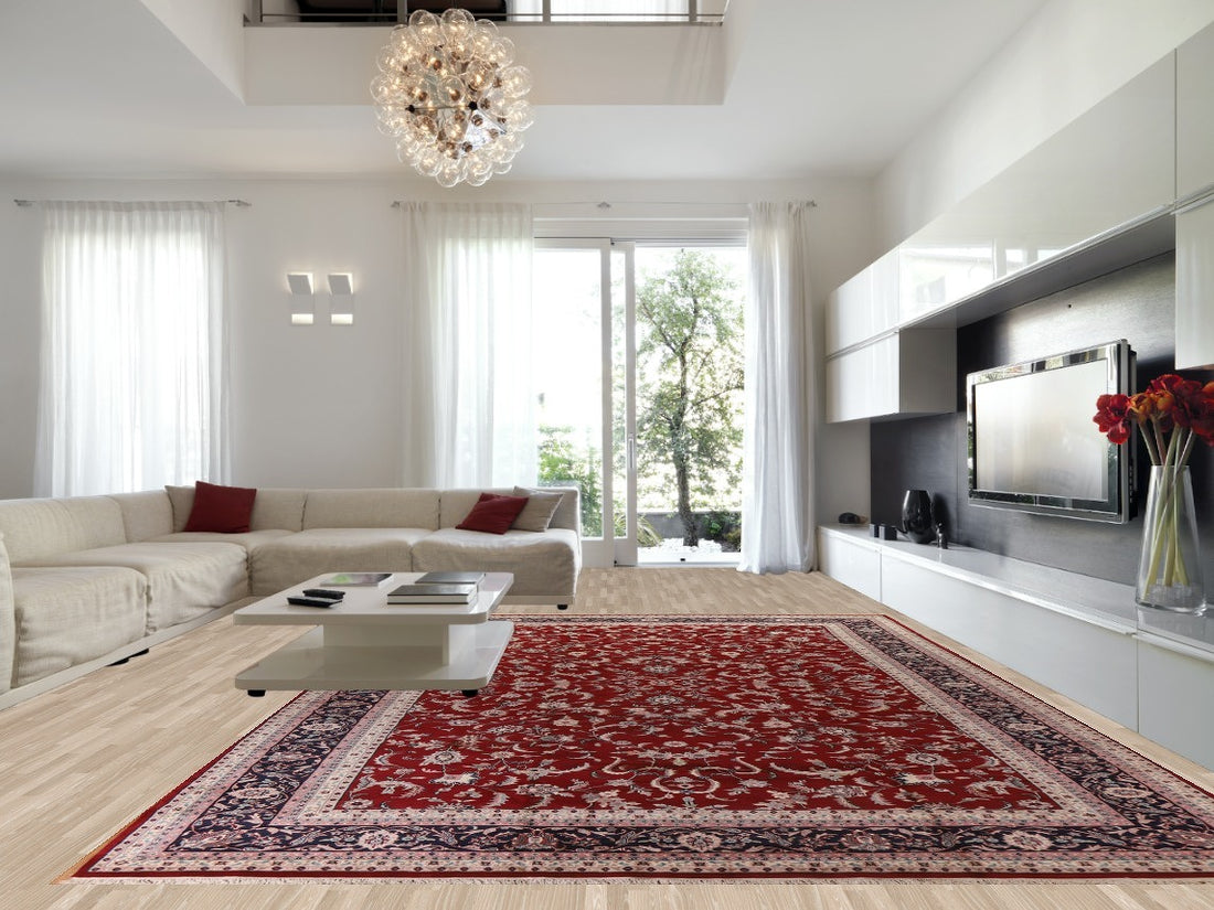 All-Over Floral Agra Indian Large Area Rug 12x18