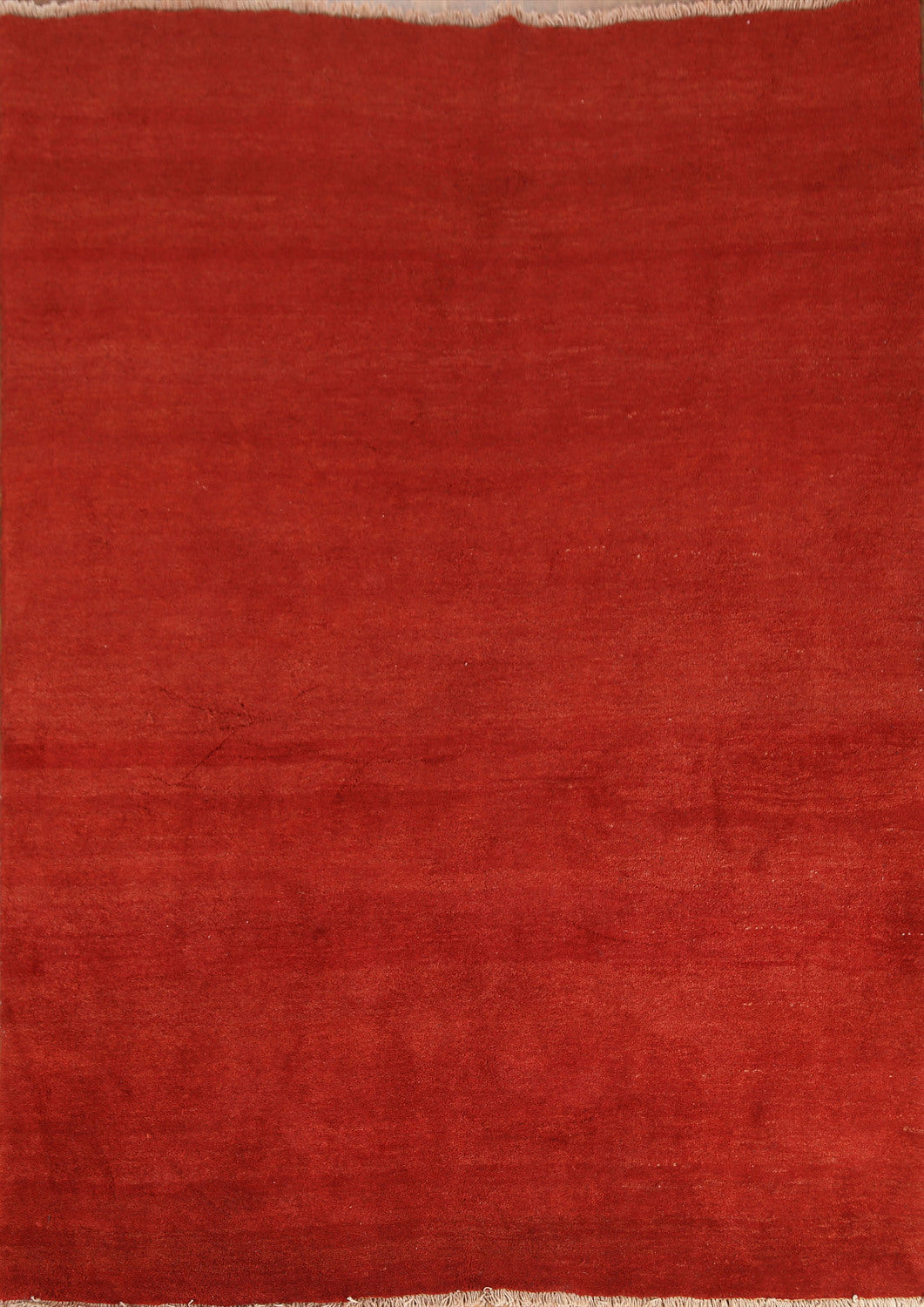 Modern Solid Gabbeh Persian Wool Rug 7x8