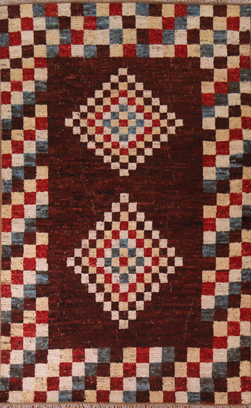 Checkered Moroccan Oriental Area Rug 7x10