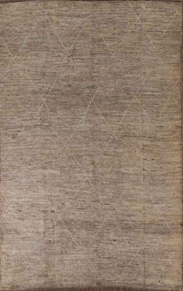 Handmade Wool Moroccan Area Rug 7x9