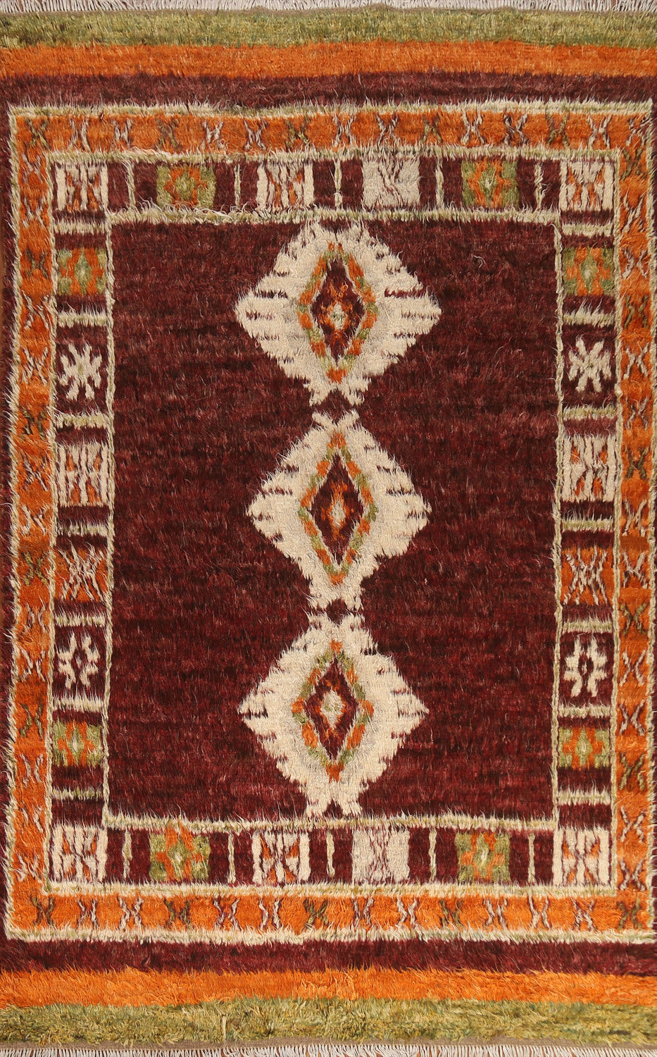 Tribal Berber Moroccan Oriental Area Rug 7x10