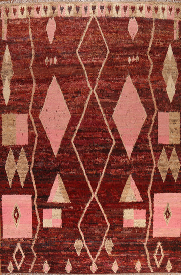 Geometric Moroccan Area Rug 9x12