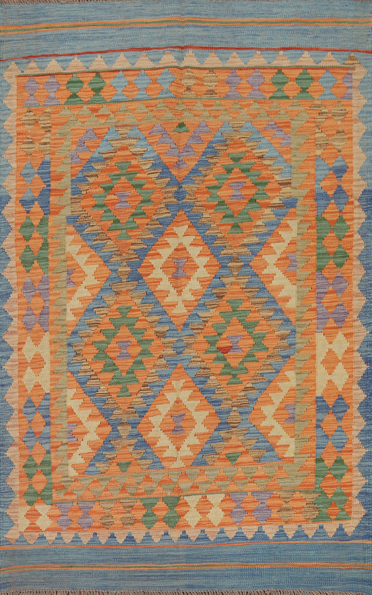 South-Western Kilim Oriental Area Rug 4x6