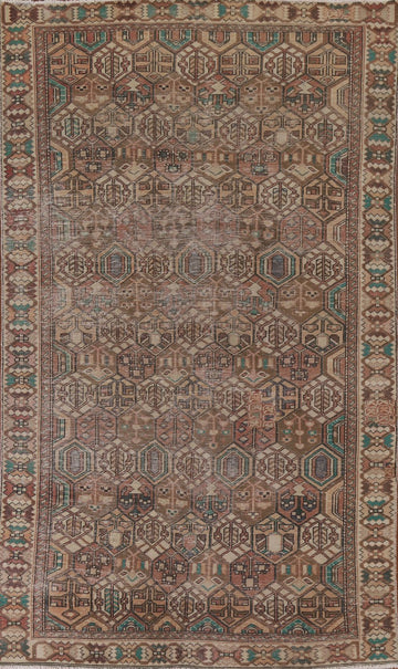 Vintage Bakhtiari Persian Area Rug 6x10