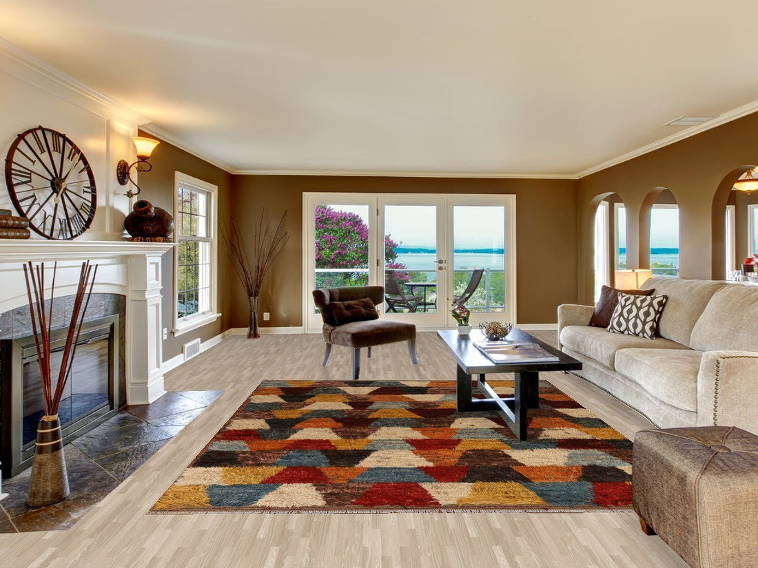 Multi-Color Moroccan Berber Area Rug 8x10
