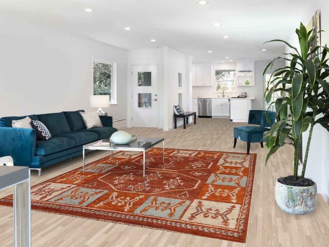 Geometric Moroccan Oriental Area Rug 7x10