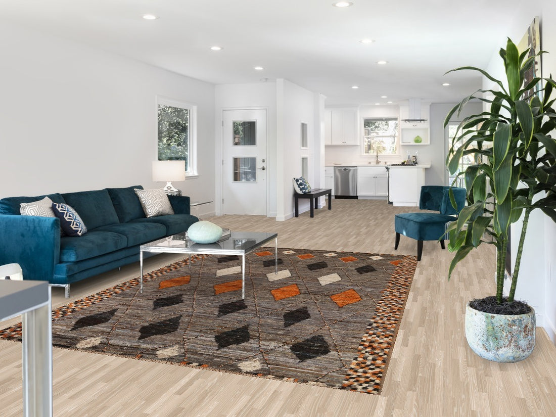 Geometric Moroccan Oriental Area Rug 7x10