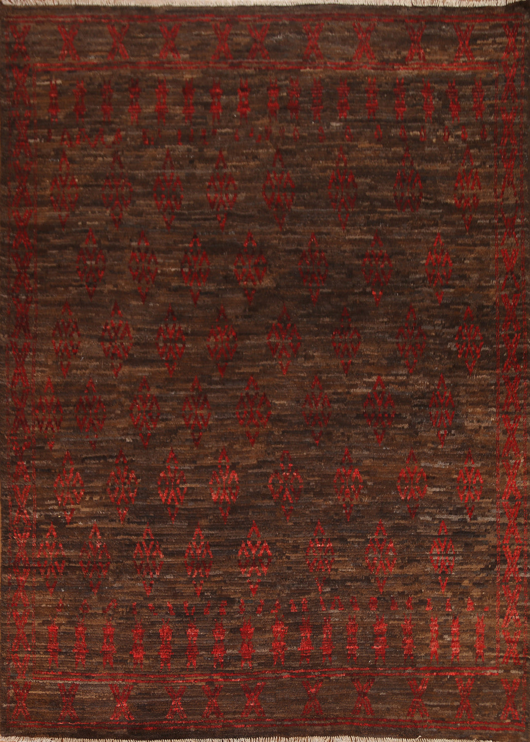Dark Brown Moroccan Area Rug 8x10