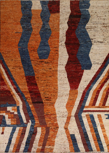 Handmade Moroccan Wool Area Rug 8x10