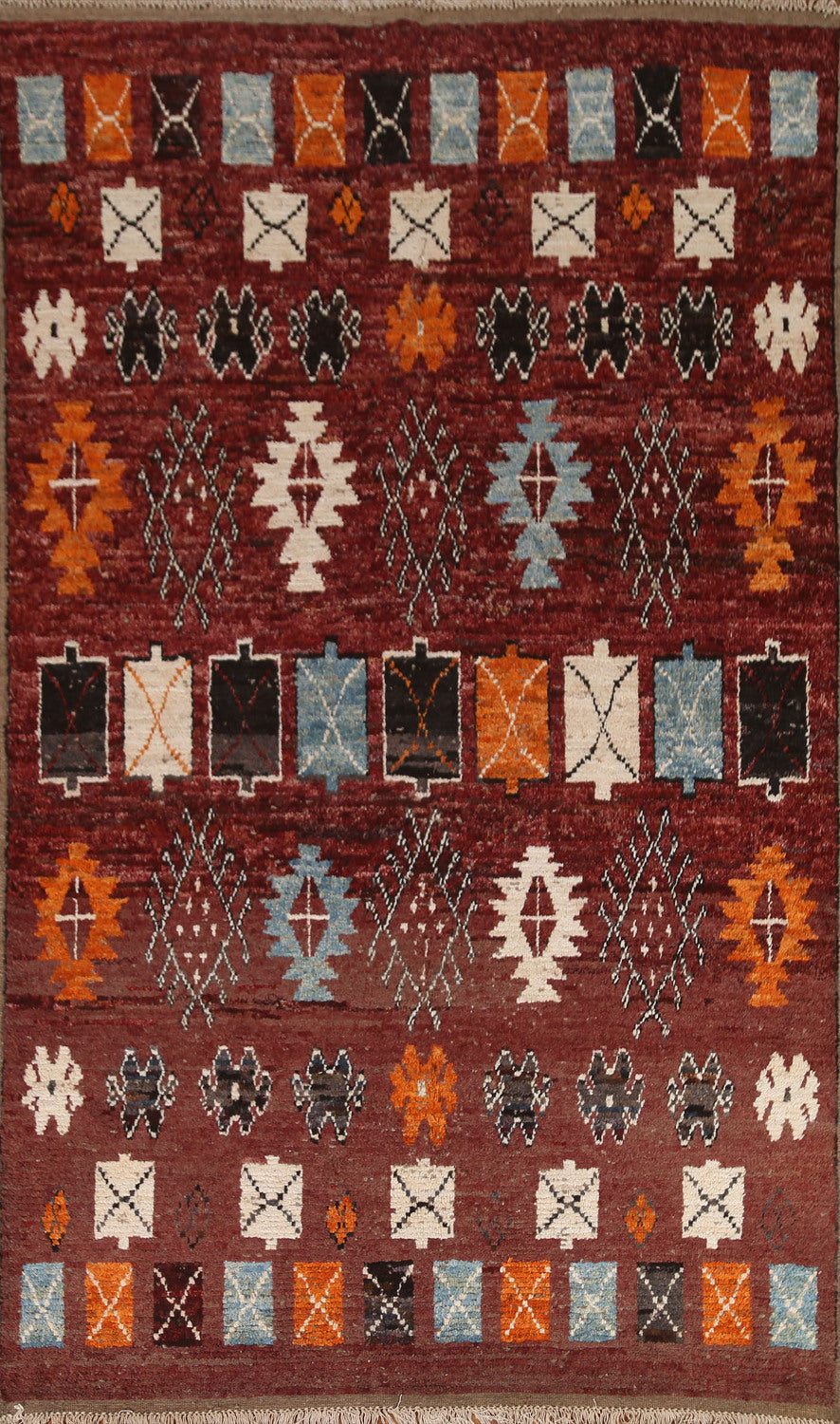 Handmade Moroccan Wool Area Rug 6x10