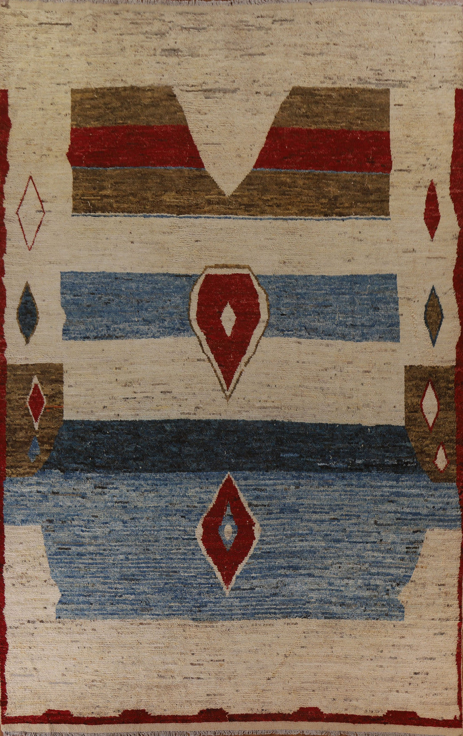 Wool Moroccan Oriental Large Rug 10x14