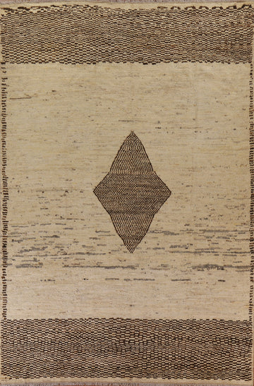 Geometric Moroccan Wool Area Rug 9x12