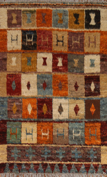 Multi-Color Moroccan Berber Area Rug 5x8