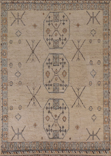 Geometric Moroccan Area Rug 6x7