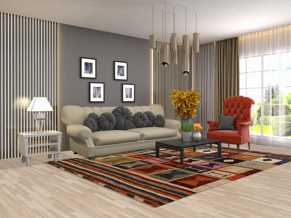 Geometric Moroccan Area Rug 7x10