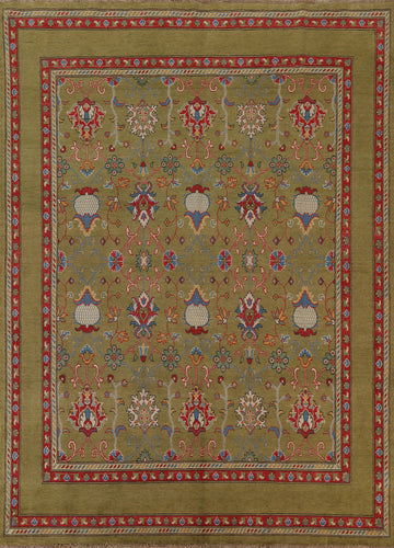 Vegetable Dye Kazak Oriental Area Rug 8x9