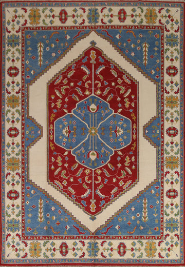 Vegetable Dye Kazak Oriental Area Rug 8x10