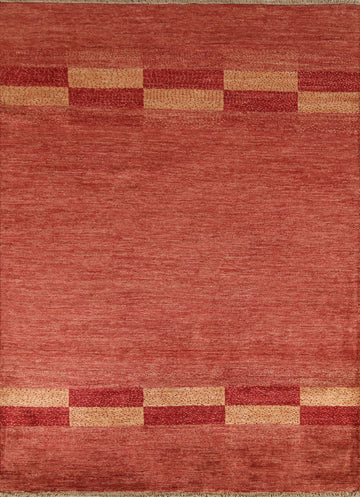 Geometric Gabbeh Kashkoli Wool Area Rug 5x6