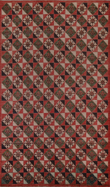 Vegetable Dye Kazak Oriental Area Rug 6x10
