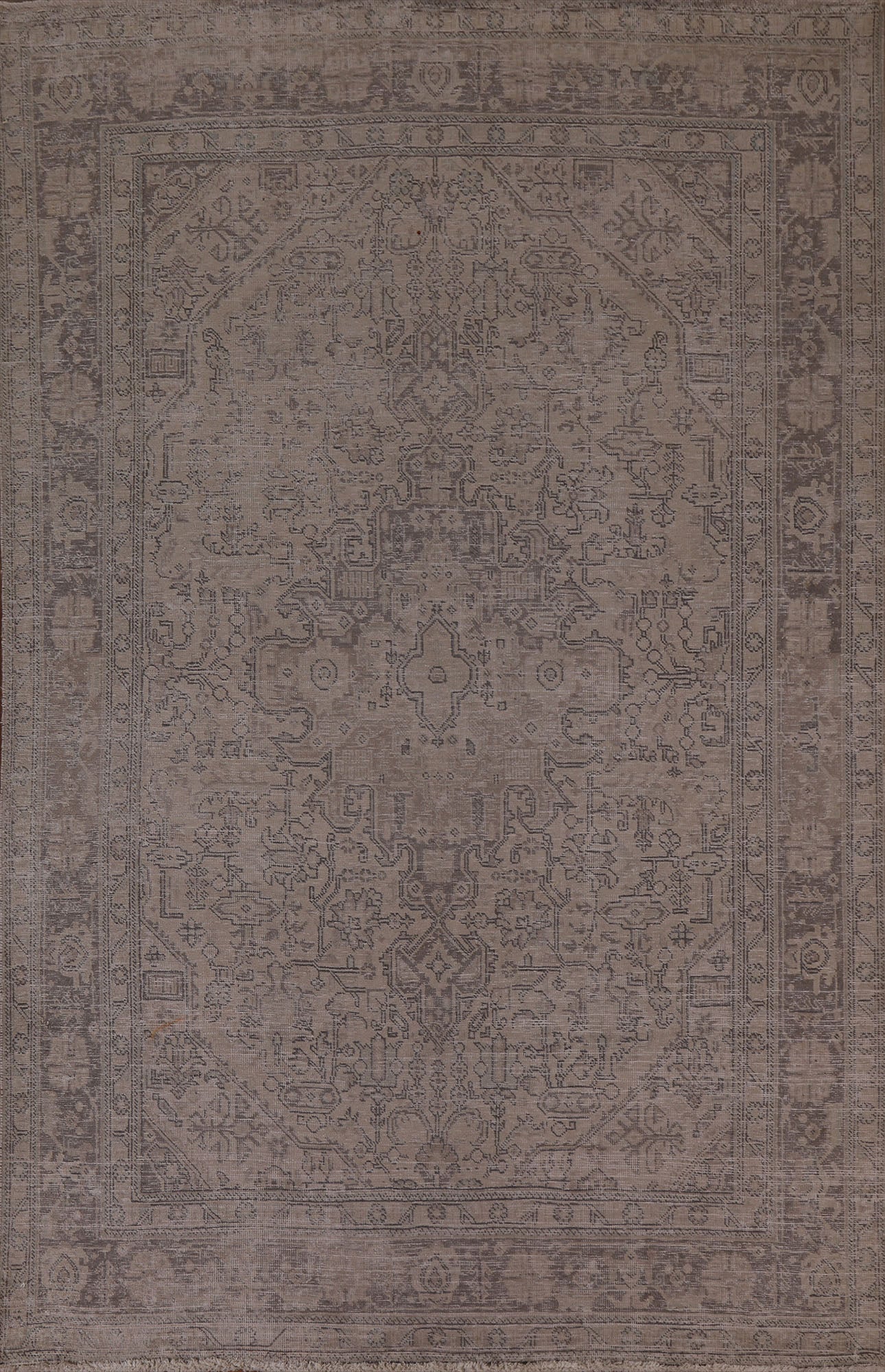 Distressed Tabriz Persian Area Rug 6x9