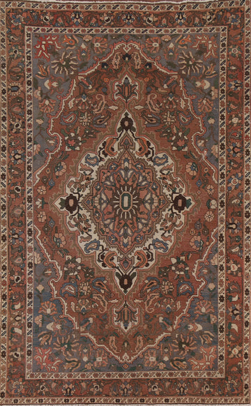 Vintage Bakhtiari Persian Area Rug 7x10