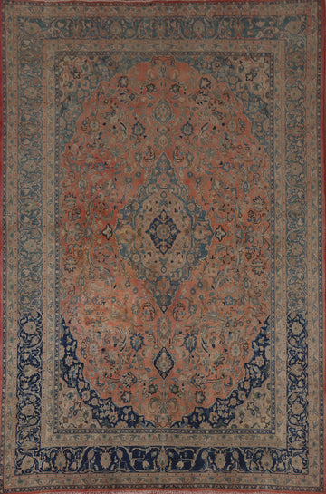 Traditional Mashad Persian Area Rug 7x9