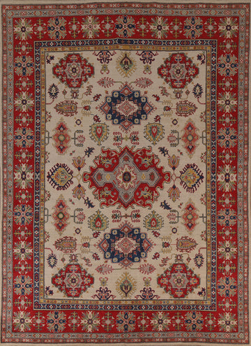 Handmade Wool Kazak Oriental Area Rug 6x10