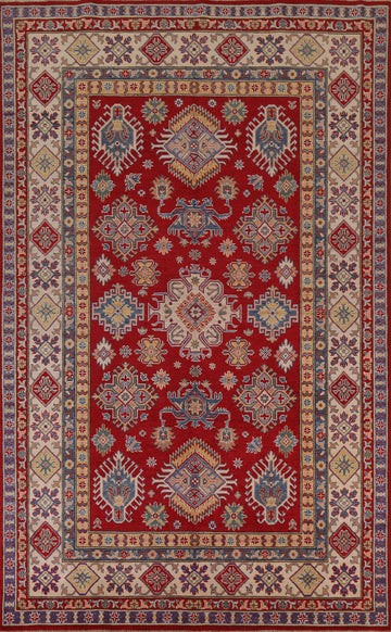 Vegetable Dye Kazak Oriental Area Rug 6x10