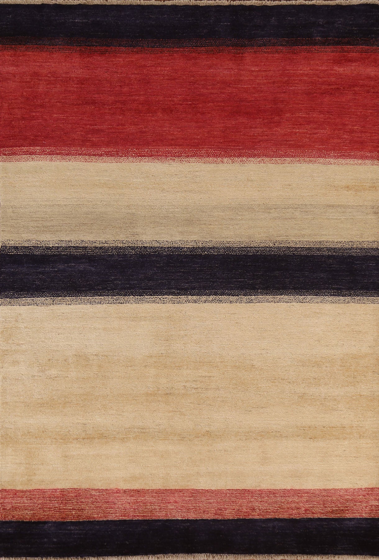 Striped Gabbeh Kashkoli Area Rug 5x7