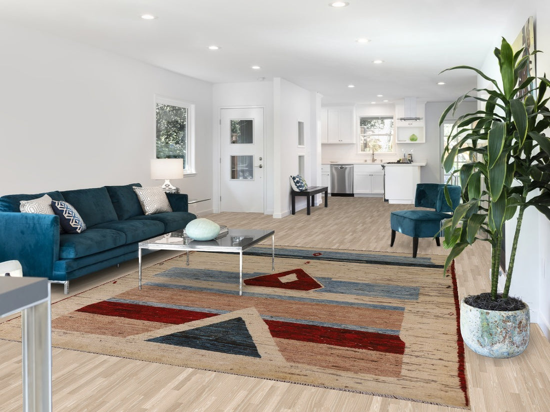 Geometric Moroccan Wool Area Rug 8x10