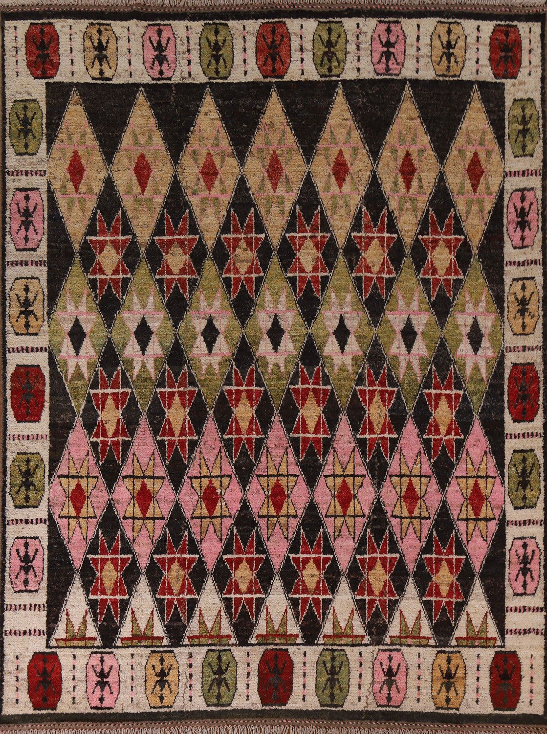 Geometric Moroccan Handmade Area Rug 8x10