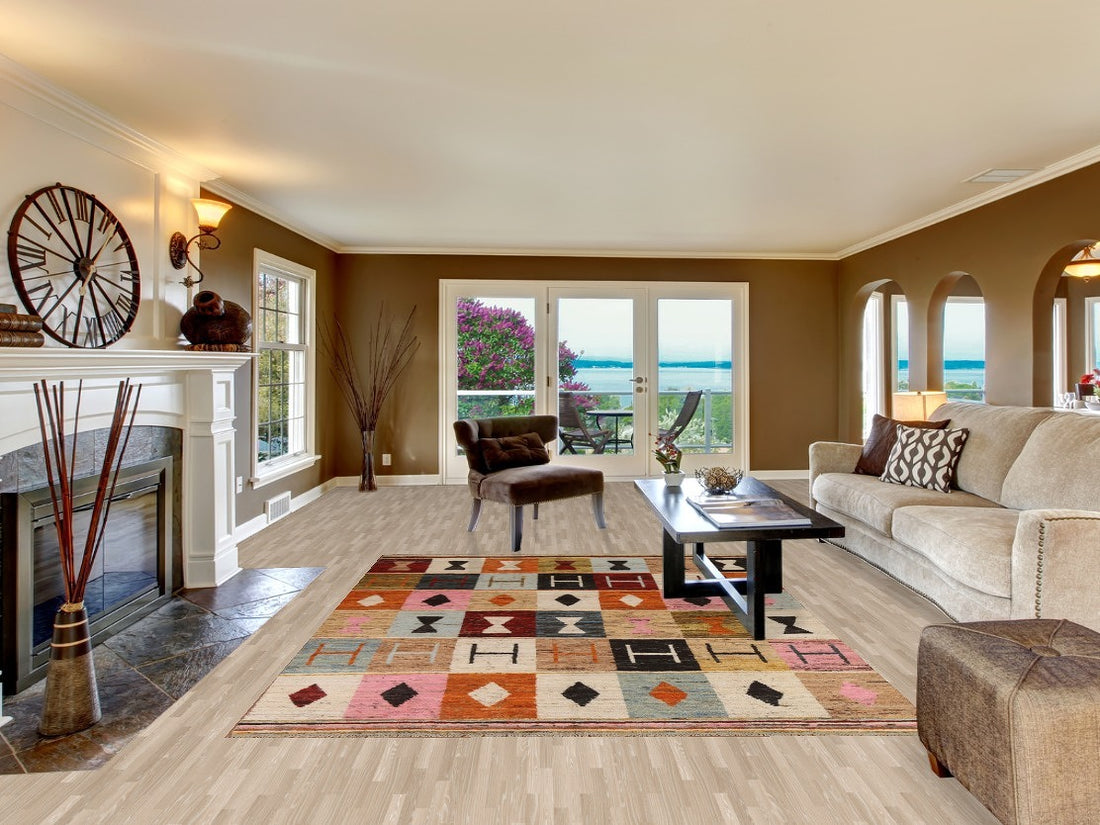 Geometric Moroccan Area Rug 7x10