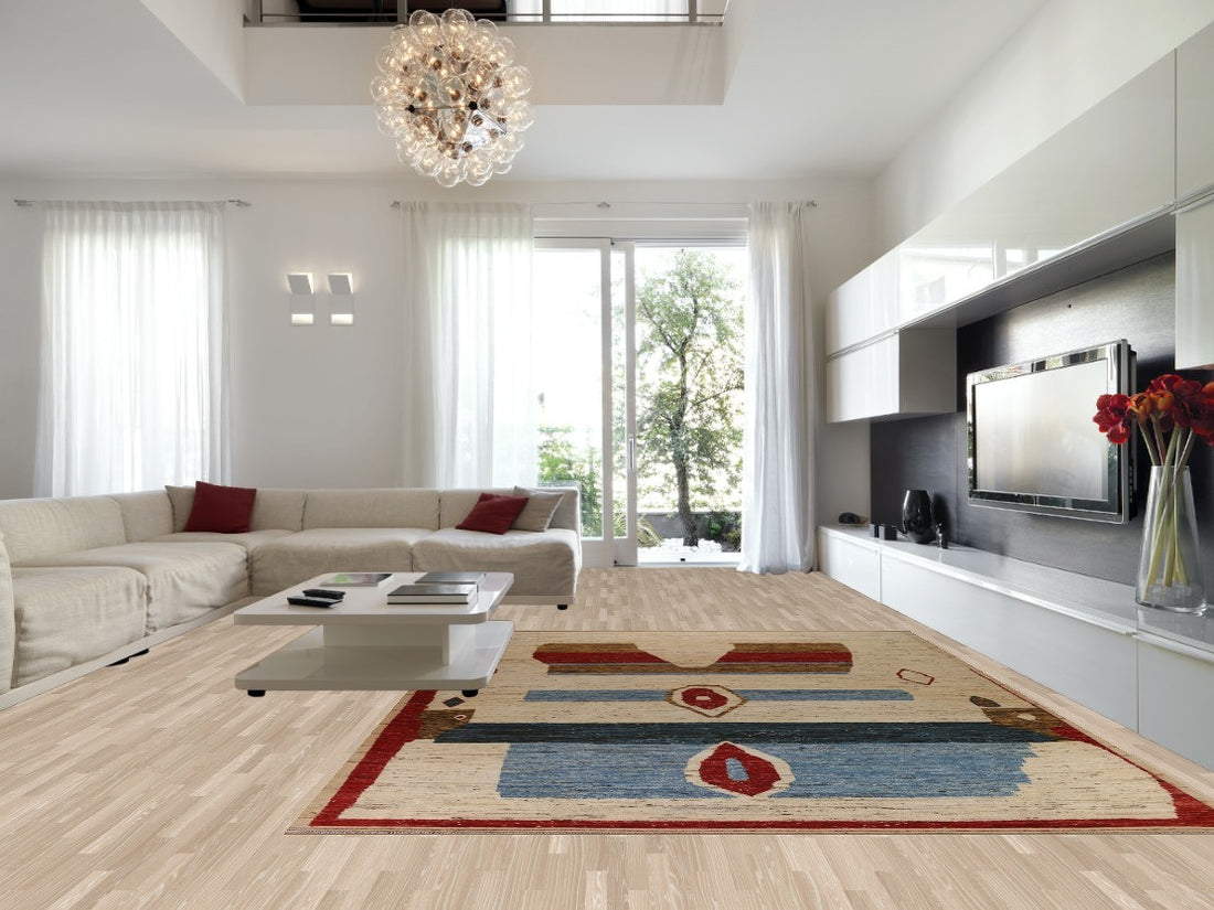 Wool Moroccan Oriental Large Area Rug 10x14