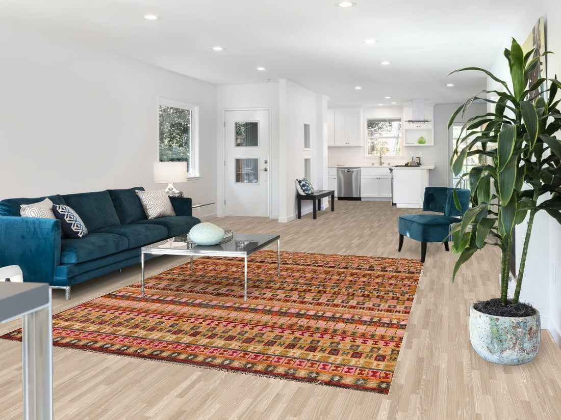 Geometric Moroccan Area Rug 7x9