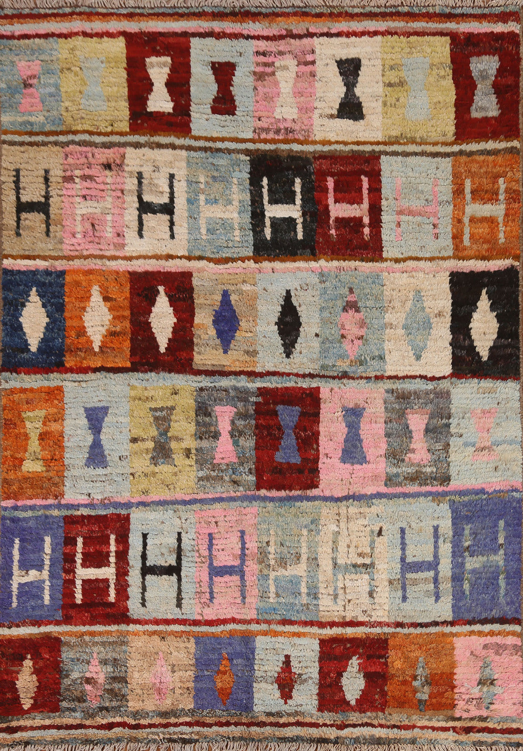 Geometric Moroccan Area Rug 5x7